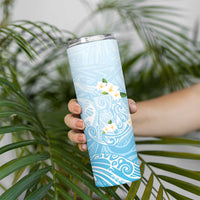 Guam Fishhook Mix Guasali Flowers Skinny Tumbler Dreaming Turquoise LT7 - Polynesian Pride
