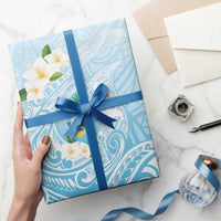 Guam Fishhook Mix Guasali Flowers Wrapping Paper Dreaming Turquoise LT7 - Polynesian Pride