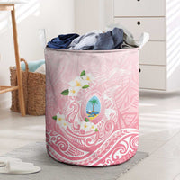 Guam Fishhook Mix Guasali Flowers Laundry Basket Dreaming Coral LT7 Pink - Polynesian Pride
