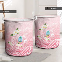 Guam Fishhook Mix Guasali Flowers Laundry Basket Dreaming Coral LT7 - Polynesian Pride