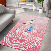 Guam Fishhook Mix Guasali Flowers Area Rug Dreaming Coral LT7 - Polynesian Pride