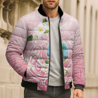 Guam Fishhook Mix Guasali Flowers Bomber Puffer Jacket Dreaming Coral