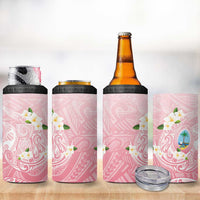 Guam Fishhook Mix Guasali Flowers 4 in 1 Can Cooler Tumbler Dreaming Coral LT7 - Polynesian Pride