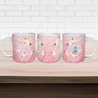 Guam Fishhook Mix Guasali Flowers Ceramic Mug Dreaming Coral LT7 - Polynesian Pride
