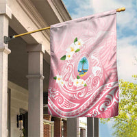 Guam Fishhook Mix Guasali Flowers Garden Flag Dreaming Coral LT7 House Flag Pink - Polynesian Pride