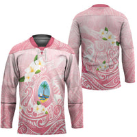 Guam Fishhook Mix Guasali Flowers Hockey Jersey Dreaming Coral LT7 - Polynesian Pride