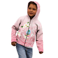 Guam Fishhook Mix Guasali Flowers Kid Hoodie Dreaming Coral LT7 - Polynesian Pride