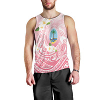 Guam Fishhook Mix Guasali Flowers Men Tank Top Dreaming Coral LT7 - Polynesian Pride