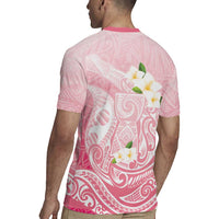 Guam Fishhook Mix Guasali Flowers Rugby Jersey Dreaming Coral LT7 - Polynesian Pride