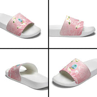 Guam Fishhook Mix Guasali Flowers Slide Sandals Dreaming Coral LT7 - Polynesian Pride