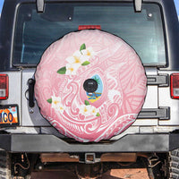 Guam Fishhook Mix Guasali Flowers Spare Tire Cover Dreaming Coral LT7 Pink - Polynesian Pride