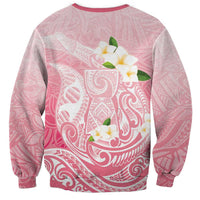 Guam Fishhook Mix Guasali Flowers Sweatshirt Dreaming Coral LT7 - Polynesian Pride