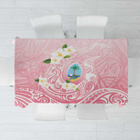 Guam Fishhook Mix Guasali Flowers Tablecloth Dreaming Coral LT7 Pink - Polynesian Pride