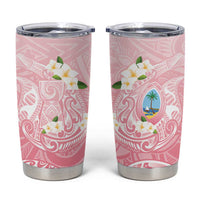 Guam Fishhook Mix Guasali Flowers Tumbler Cup Dreaming Coral LT7 Pink - Polynesian Pride