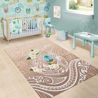 Guam Fishhook Mix Guasali Flowers Area Rug Dreaming Hazel LT7 - Polynesian Pride