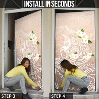 Guam Fishhook Mix Guasali Flowers Door Cover Dreaming Hazel LT7 - Polynesian Pride