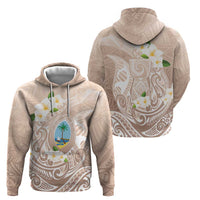 Guam Fishhook Mix Guasali Flowers Hoodie Dreaming Hazel LT7 - Polynesian Pride