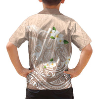 Guam Fishhook Mix Guasali Flowers Kid Hawaiian Shirt Dreaming Hazel LT7 - Polynesian Pride
