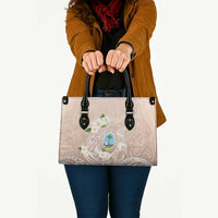 Guam Fishhook Mix Guasali Flowers Leather Bag Dreaming Hazel LT7 - Polynesian Pride