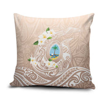 Guam Fishhook Mix Guasali Flowers Pillow Cover Dreaming Hazel LT7 Beige - Polynesian Pride