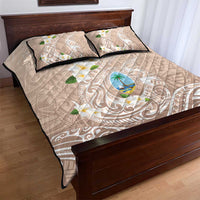Guam Fishhook Mix Guasali Flowers Quilt Bed Set Dreaming Hazel LT7 - Polynesian Pride