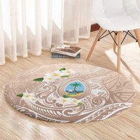 Guam Fishhook Mix Guasali Flowers Round Carpet Dreaming Hazel LT7 - Polynesian Pride