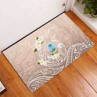 Guam Fishhook Mix Guasali Flowers Rubber Doormat Dreaming Hazel LT7 - Polynesian Pride