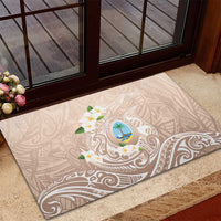 Guam Fishhook Mix Guasali Flowers Rubber Doormat Dreaming Hazel LT7 - Polynesian Pride