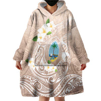 Guam Fishhook Mix Guasali Flowers Wearable Blanket Hoodie Dreaming Hazel LT7 - Polynesian Pride