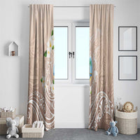 Guam Fishhook Mix Guasali Flowers Window Curtain Dreaming Hazel LT7 - Polynesian Pride
