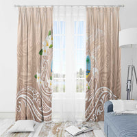 Guam Fishhook Mix Guasali Flowers Window Curtain Dreaming Hazel LT7 - Polynesian Pride