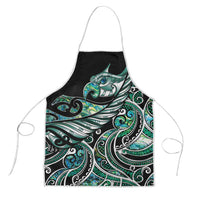 Maori Matariki - Manaia Apron Emerald Paua Shell LT7 Green - Polynesian Pride
