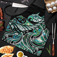 Maori Matariki - Manaia Apron Emerald Paua Shell LT7 Green - Polynesian Pride