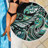 Maori Matariki - Manaia Beach Blanket Emerald Paua Shell