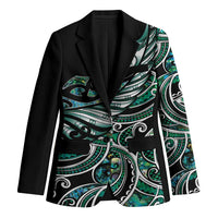 Maori Matariki - Manaia Blazer Emerald Paua Shell LT7 Unisex Green - Polynesian Pride