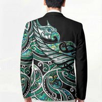 Maori Matariki - Manaia Blazer Emerald Paua Shell LT7 - Polynesian Pride