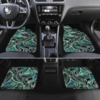 Maori Matariki - Manaia Car Mats Emerald Paua Shell LT7 Set 4pcs Green - Polynesian Pride