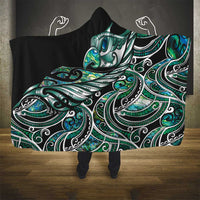 Maori Matariki - Manaia Hooded Blanket Emerald Paua Shell LT7 - Polynesian Pride