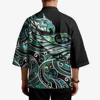 Maori Matariki - Manaia Kimono Emerald Paua Shell LT7 - Polynesian Pride