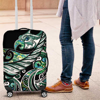 Maori Matariki - Manaia Luggage Cover Emerald Paua Shell LT7 Green - Polynesian Pride