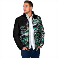 Maori Matariki - Manaia Padded Jacket Emerald Paua Shell LT7 - Polynesian Pride