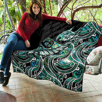 Maori Matariki - Manaia Quilt Emerald Paua Shell LT7 - Polynesian Pride