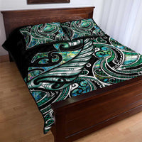 Maori Matariki - Manaia Quilt Bed Set Emerald Paua Shell LT7 - Polynesian Pride