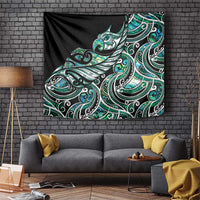 Maori Matariki - Manaia Tapestry Emerald Paua Shell LT7 Green - Polynesian Pride
