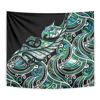 Maori Matariki - Manaia Tapestry Emerald Paua Shell LT7 - Polynesian Pride