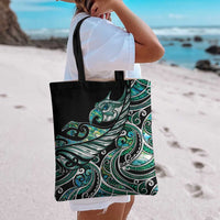 Maori Matariki - Manaia Tote Bag Emerald Paua Shell LT7 - Polynesian Pride