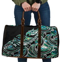 Maori Matariki - Manaia Travel Bag Emerald Paua Shell LT7 Green - Polynesian Pride