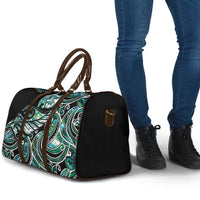 Maori Matariki - Manaia Travel Bag Emerald Paua Shell LT7 - Polynesian Pride