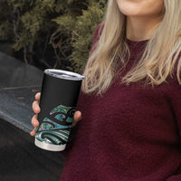 Maori Matariki - Manaia Tumbler Cup Emerald Paua Shell LT7 - Polynesian Pride