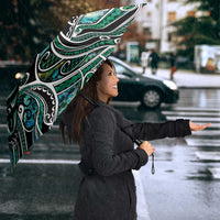 Maori Matariki - Manaia Umbrella Emerald Paua Shell LT7 - Polynesian Pride